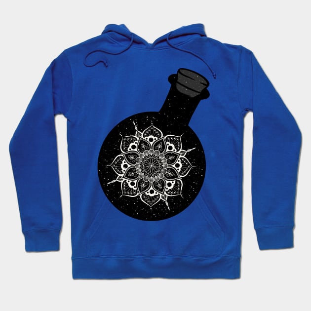 Magic bottle 3-mandala Hoodie by Miruna Mares